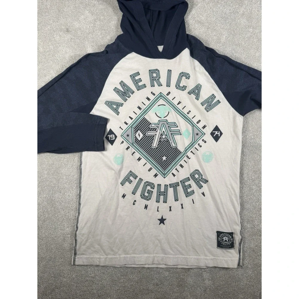 American Fighter Athletics Double Sided Light Weight Hoodie‎ Tshirt Size Medium - Picture 3 of 9